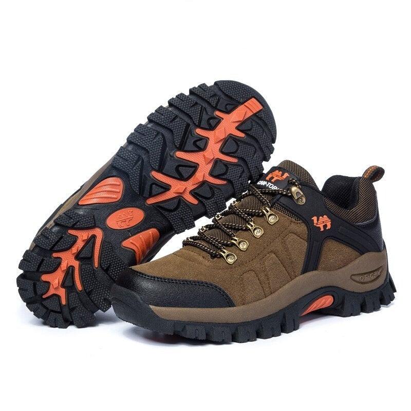 Klassische Herren-Wanderschuhe Schnür-Sport-Outdoor-Jogging-Wander-Kletterschuhe Halbhohe Stiefel Stoßdämpfend Rutschfest Wasserabweisend Arbeits-Outdoorschuhe