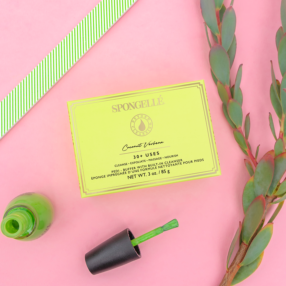 Noix de coco verveine | Tampon pédicure