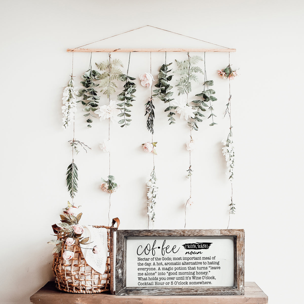 Coffee Definition Wooden Sign For Coffee Bar Decor Rustic Kitchen Wall Art Scientific Humor