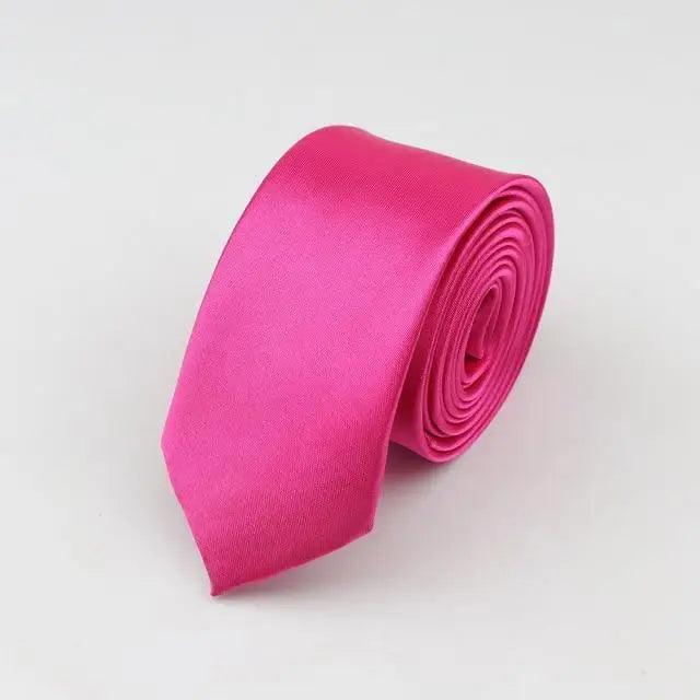 Colorful Men Polyester Slim Men Necktie Simple Design Party Necktie Wedding And Daily Wear Neck Ties