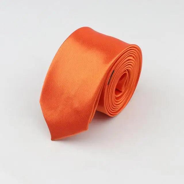 Colorful Men Polyester Slim Men Necktie Simple Design Party Necktie Wedding And Daily Wear Neck Ties