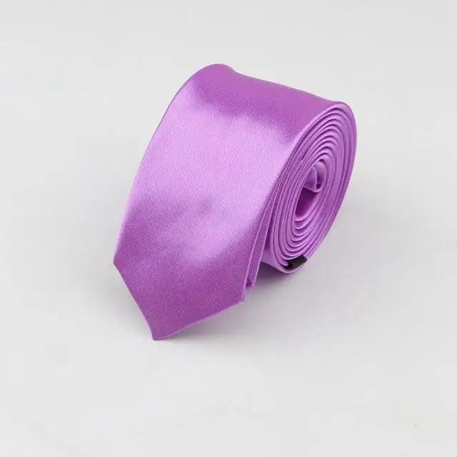 Colorful Men Polyester Slim Men Necktie Simple Design Party Necktie Wedding And Daily Wear Neck Ties
