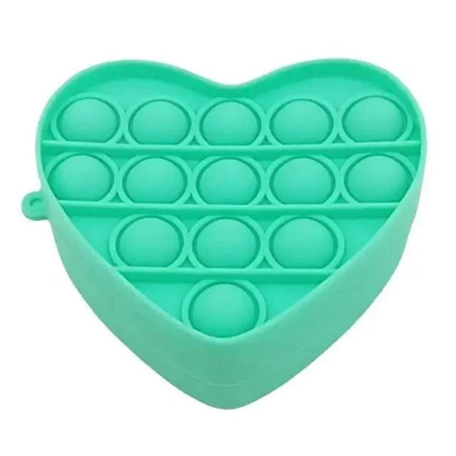 Colorful Stress Relief Squeeze Anti Stress Pop It Soft Pencil Case For Students Rainbow Color School Case