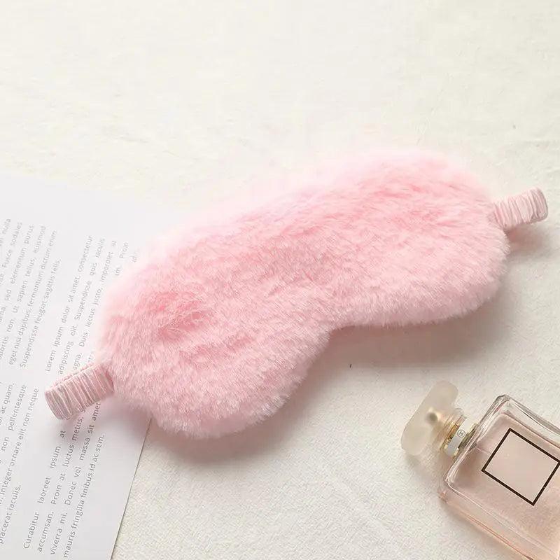 Comfortable  Sleeping Mask Sleeping Blindfold Soft Plush Eye Masks Cute Plush Mask Eye Patch Excellent Gift For Travelers