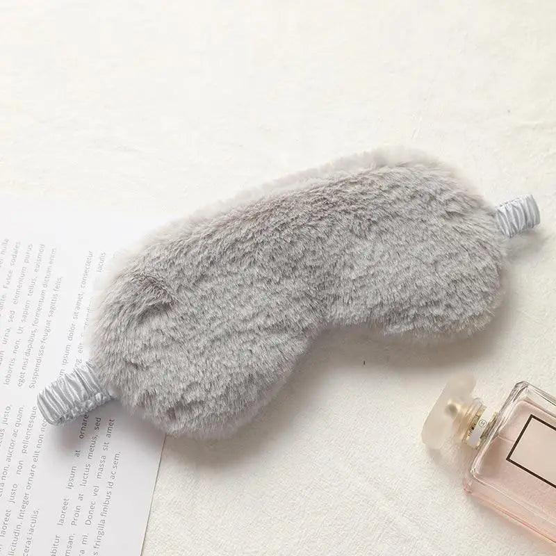 Comfortable  Sleeping Mask Sleeping Blindfold Soft Plush Eye Masks Cute Plush Mask Eye Patch Excellent Gift For Travelers