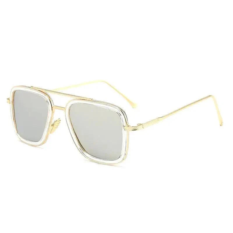 Cool Glasses Modern  Elegant Cosplay Vintage Retro  Sunglasses Vintage Aviator Square Sunglasses for Men Gold Frame Retro  Classic Sunglasses