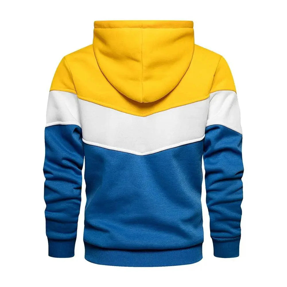 Cool Herren Patchwork Kapuzenpullover Hoodies Sportbekleidung Lässiger Lockerer Fleece Warmer Streetwear Moderne Herrenmode Herbst Winter Oberbekleidung Langarm Plissiert Bequemer Rundhals Herren Sweatshirts Workout Sport Lässiger Hoodie