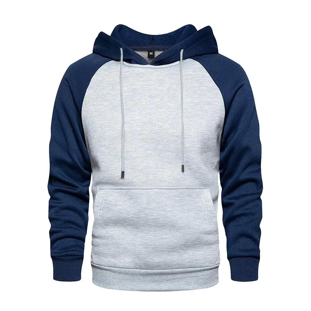 Cool Herren Patchwork Kapuzenpullover Hoodies Sportbekleidung Lässiger Lockerer Fleece Warmer Streetwear Moderne Herrenmode Herbst Winter Oberbekleidung Langarm Plissiert Bequemer Rundhals Herren Sweatshirts Workout Sport Lässiger Hoodie