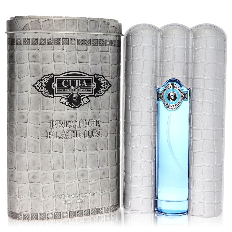Cuba Prestige Platinum par Fragluxe Eau de Toilette Vaporisateur 90 ml pour Homme