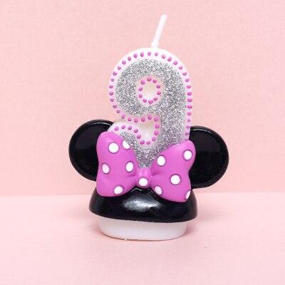 Creative Scented Birthday Weddings Art Candles Digits Cartoon Flameless Candle Cake for Children Gifts Happy Birthday Decoration Children Cute Birthday Cake Candle Party Cake Decoration