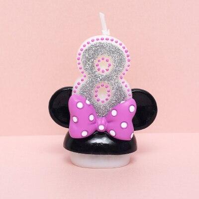 Creative Scented Birthday Weddings Art Candles Digits Cartoon Flameless Candle Cake for Children Gifts Happy Birthday Decoration Children Cute Birthday Cake Candle Party Cake Decoration