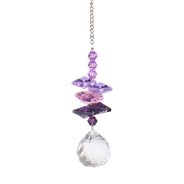 Crystal Garden Sun-catcher Hanging Crystals Prisms Ornament For Window Glass Chandelier Solar Hummingbird Owl Wind Chimes Rainbow Chaser  Garden Hanging  Curtain Pendant Home Decor Gift Boxed Sun Catcher Gift Idea For Mom Friends Grandma Hummingbird