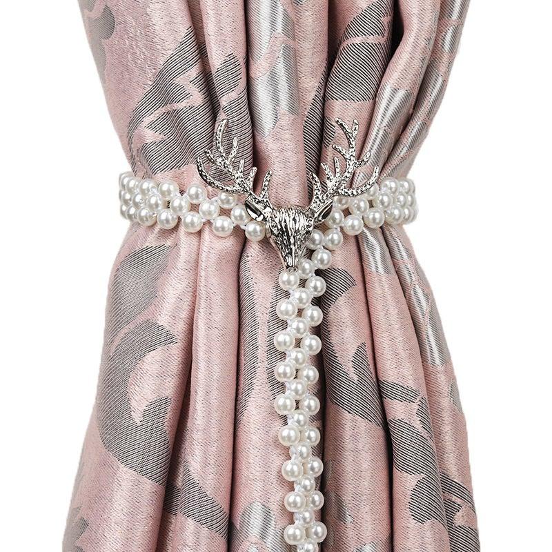 Curtain Tieback High Quality Elastic Holder Hook Buckle Clip Pretty And Fashion Polyester Decorative Home Accessories Modern Simple Style Curtain Tie Backs