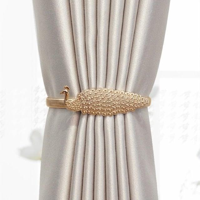 Curtain Tieback High Quality Elastic Holder Hook Buckle Clip Pretty And Fashion Polyester Decorative Home Accessories Modern Simple Style Curtain Tie Backs