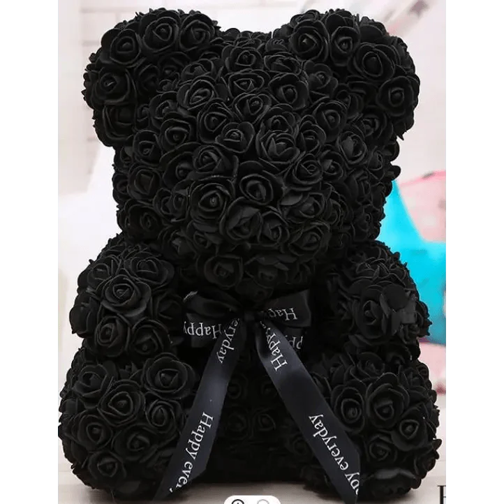 Cute artificial rose flower teddy bears gift box for home decor - Christmas Valentine's Day wedding day presents
