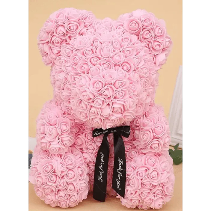 Cute artificial rose flower teddy bears gift box for home decor - Christmas Valentine's Day wedding day presents