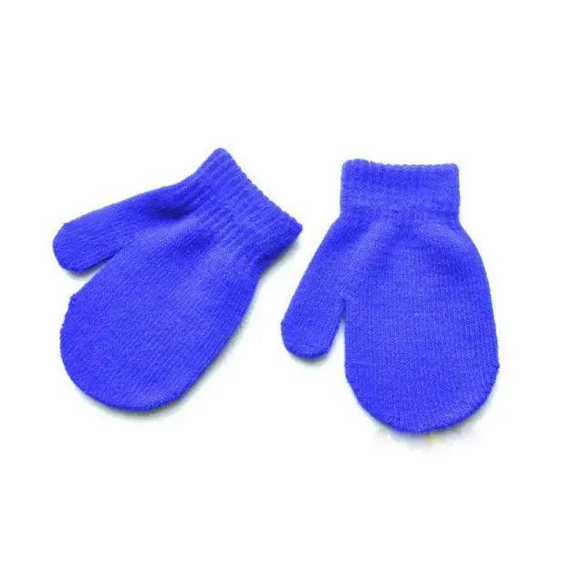 Cute Baby Colorful Thick Warm Gloves For Kids Classic Full Finger Mittens Soft Comfortable Winter Gloves For Children