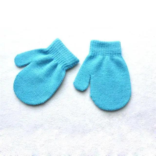 Cute Baby Colorful Thick Warm Gloves For Kids Classic Full Finger Mittens Soft Comfortable Winter Gloves For Children