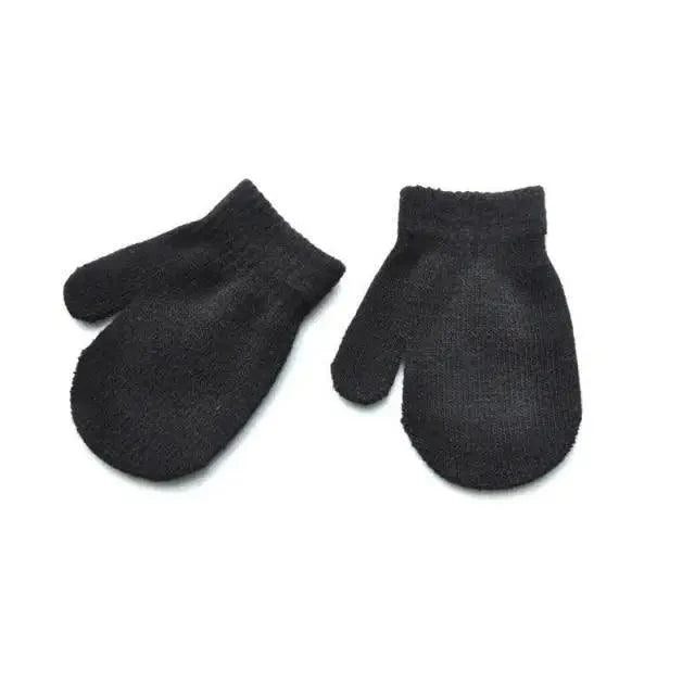 Cute Baby Colorful Thick Warm Gloves For Kids Classic Full Finger Mittens Soft Comfortable Winter Gloves For Children