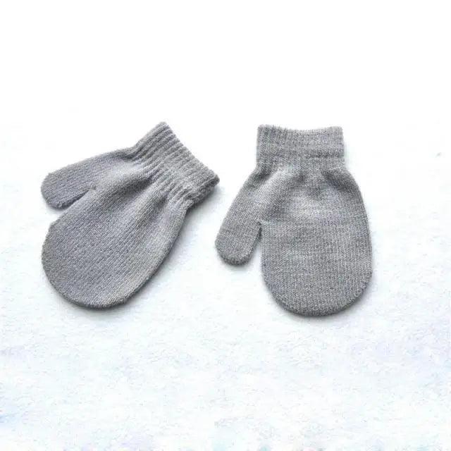 Cute Baby Colorful Thick Warm Gloves For Kids Classic Full Finger Mittens Soft Comfortable Winter Gloves For Children