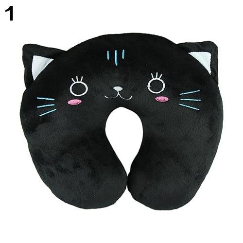Cute Cartoon Animals U Shaped Pillow Toddler Neck Pillow Travel Car Neck Rest Pillow Support Head Rest Cushion Panda Cat Bear Rabbit Pig Kids Travel Pillow Toddler Neck Pillow U-Shaped Animal Kids Neck Pillow With 3D Embroidery For Airplane