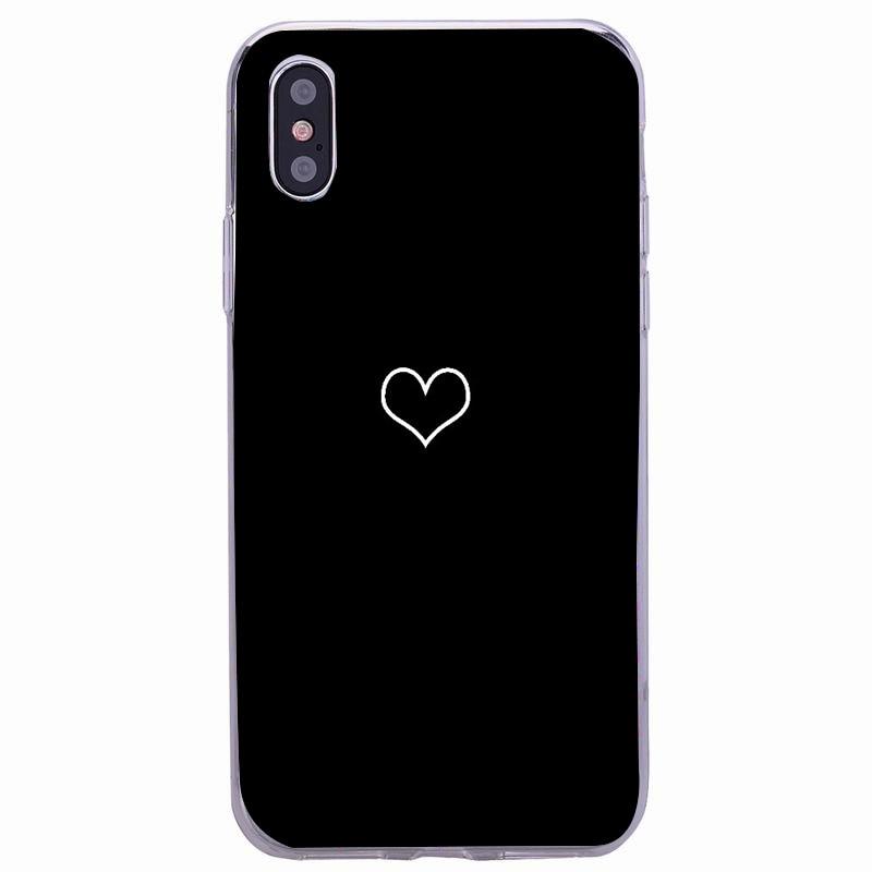 Cute Hearts Pattern Slim Thin Soft Shockproof Silicone Protective Case Case For Iphone 11 Case Cover Silicone Soft Cover For Iphone 5 5s Se 2020 6s 7 8 Plus Xs 11 Pro Max X Xr