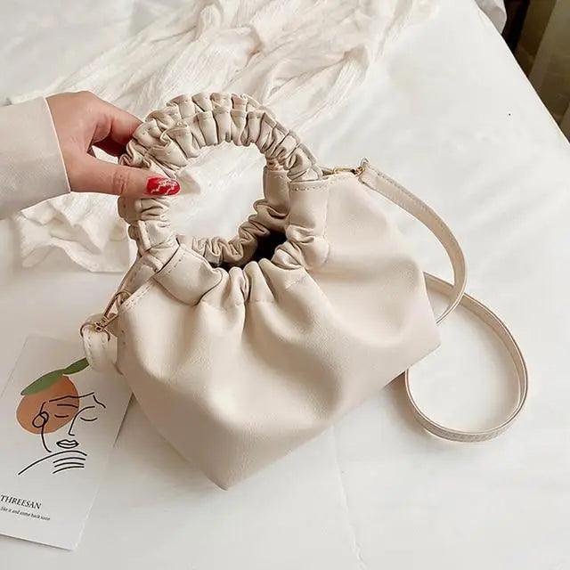 Cute Small Women's Leather Clutches Vintage Style Shoulder Messenger Bags , Handbag And Purses For Women