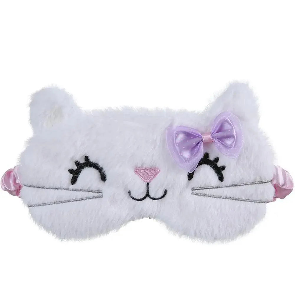 Cute Soft Cat Eye Cover Sleep Mask Comfortable Cartoon Mask Travel Rest Sleeping Aid Eye Patch Sleeping Mask Lightweight Blindfold For Travel
