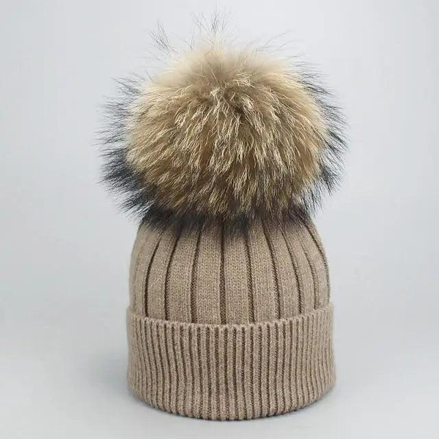 Cute Winter Warm Comfortable Cap Detachable Pom Pom Autumn Super Soft Fashionable Caps For Adults And Kids