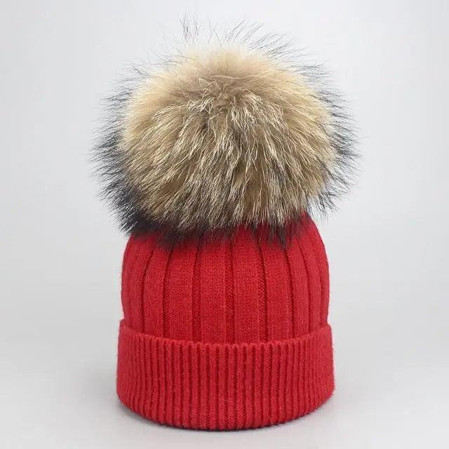 Cute Winter Warm Comfortable Cap Detachable Pom Pom Autumn Super Soft Fashionable Caps For Adults And Kids