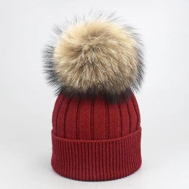 Cute Winter Warm Comfortable Cap Detachable Pom Pom Autumn Super Soft Fashionable Caps For Adults And Kids