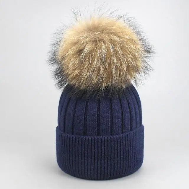 Cute Winter Warm Comfortable Cap Detachable Pom Pom Autumn Super Soft Fashionable Caps For Adults And Kids