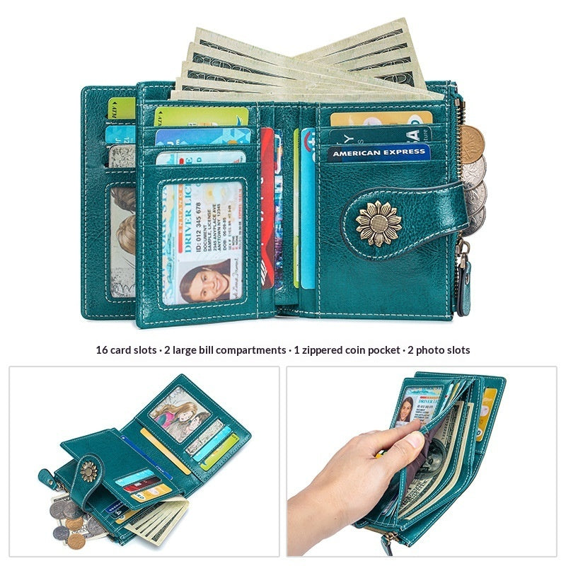 Anti-theft Card Holder Multi-function Women's