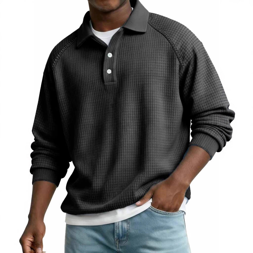 Mens Casual Stylish Long-sleeve Top