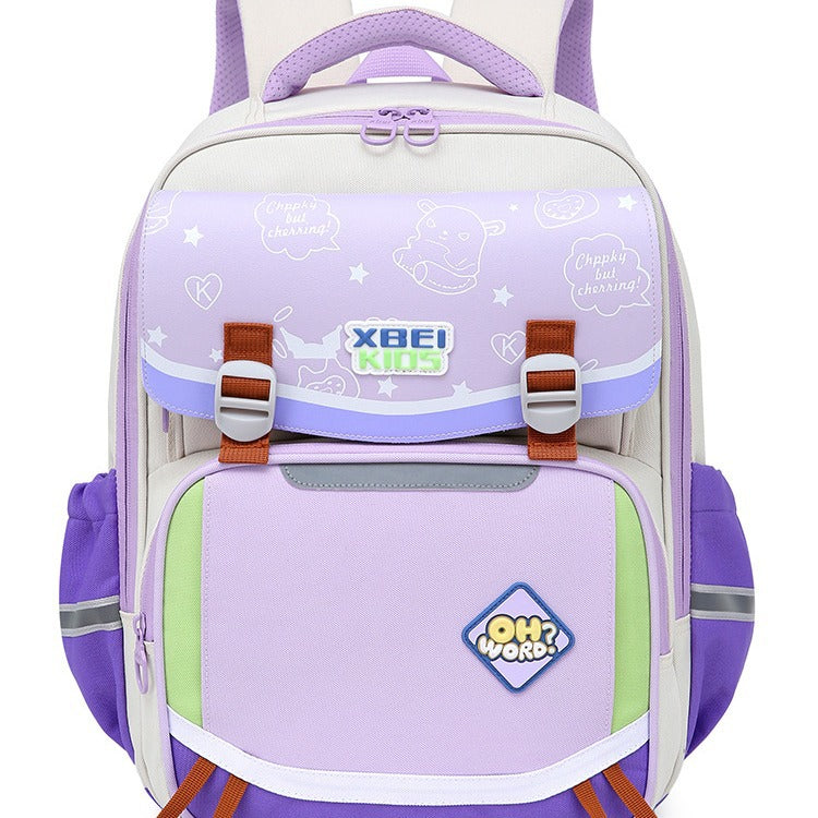 Schoolbag Burden Reduction Spine Protection Lightweight And Large Capacity Backpack