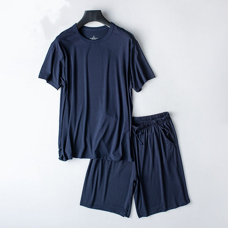 Modal Summer Pajamas Men's Thin Homewear Suit