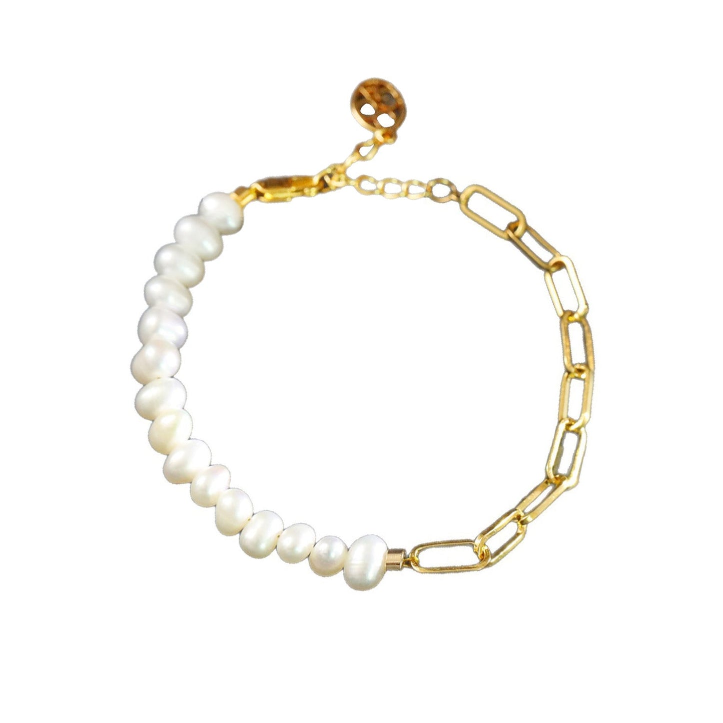 French-style Light Luxury Natural Pearl Assembled Bracelet