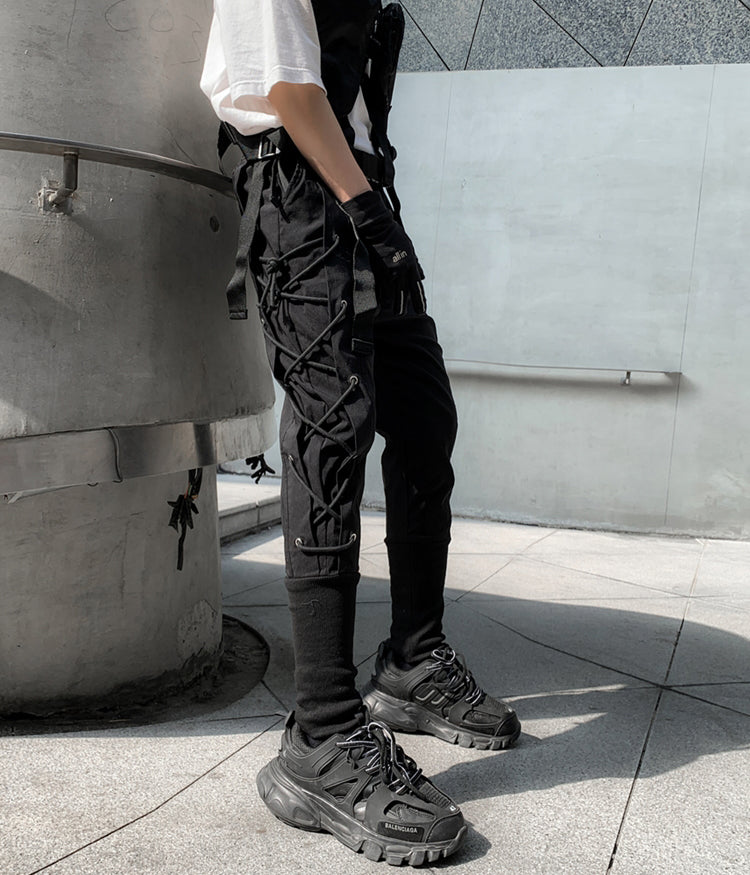 K890 Pantalons de jogging Ninja sombres