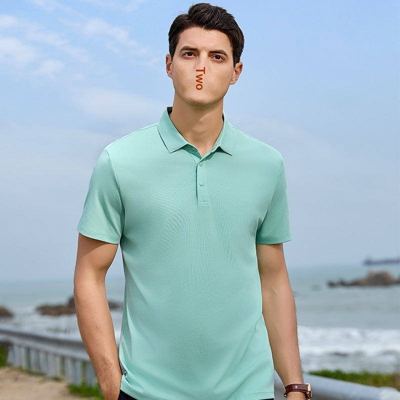 High-end Mercerized Cotton Polo Shirts For Summer