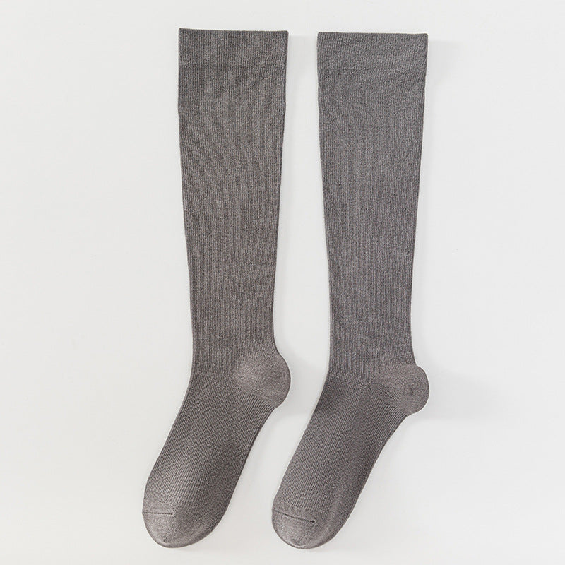 Solid-color Breathable Bamboo Fiber Compression Socks