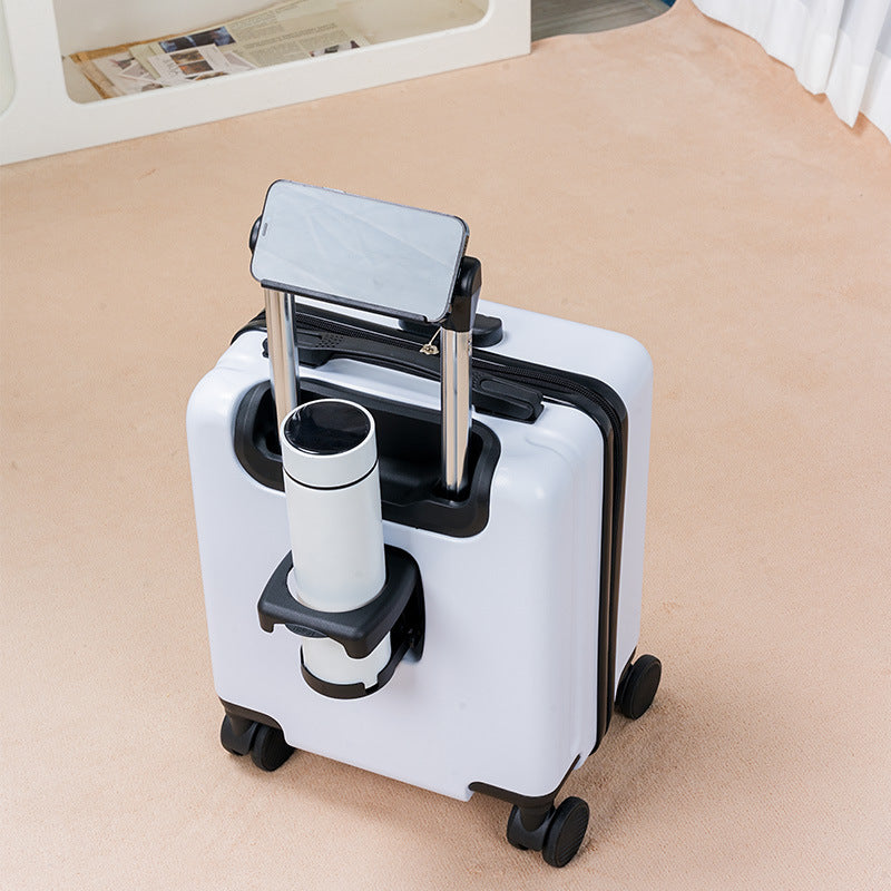 Board-Ready Mini Rolling Travel Suitcase