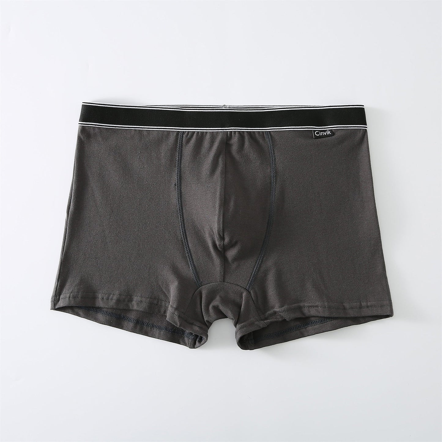 Cotton Mid-rise Boxer Briefs Breathable Men's Underpants