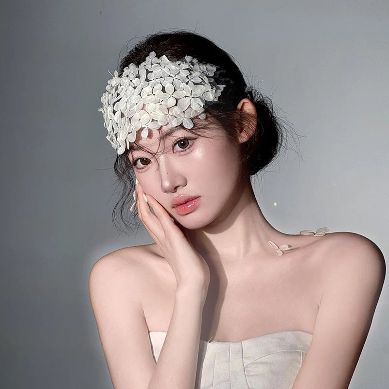 White Half Garland Headband Hair Band Head Accessories