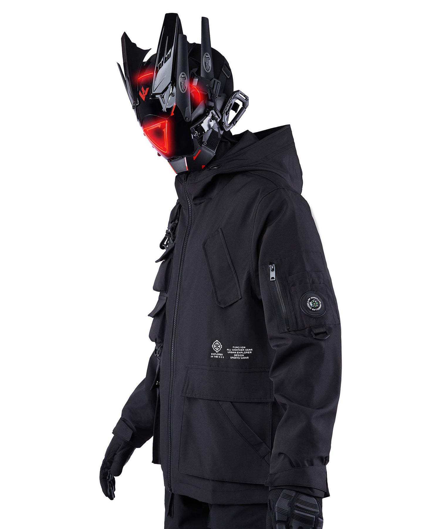 IBJ333 Taktische Matt-Schwarze Jacke