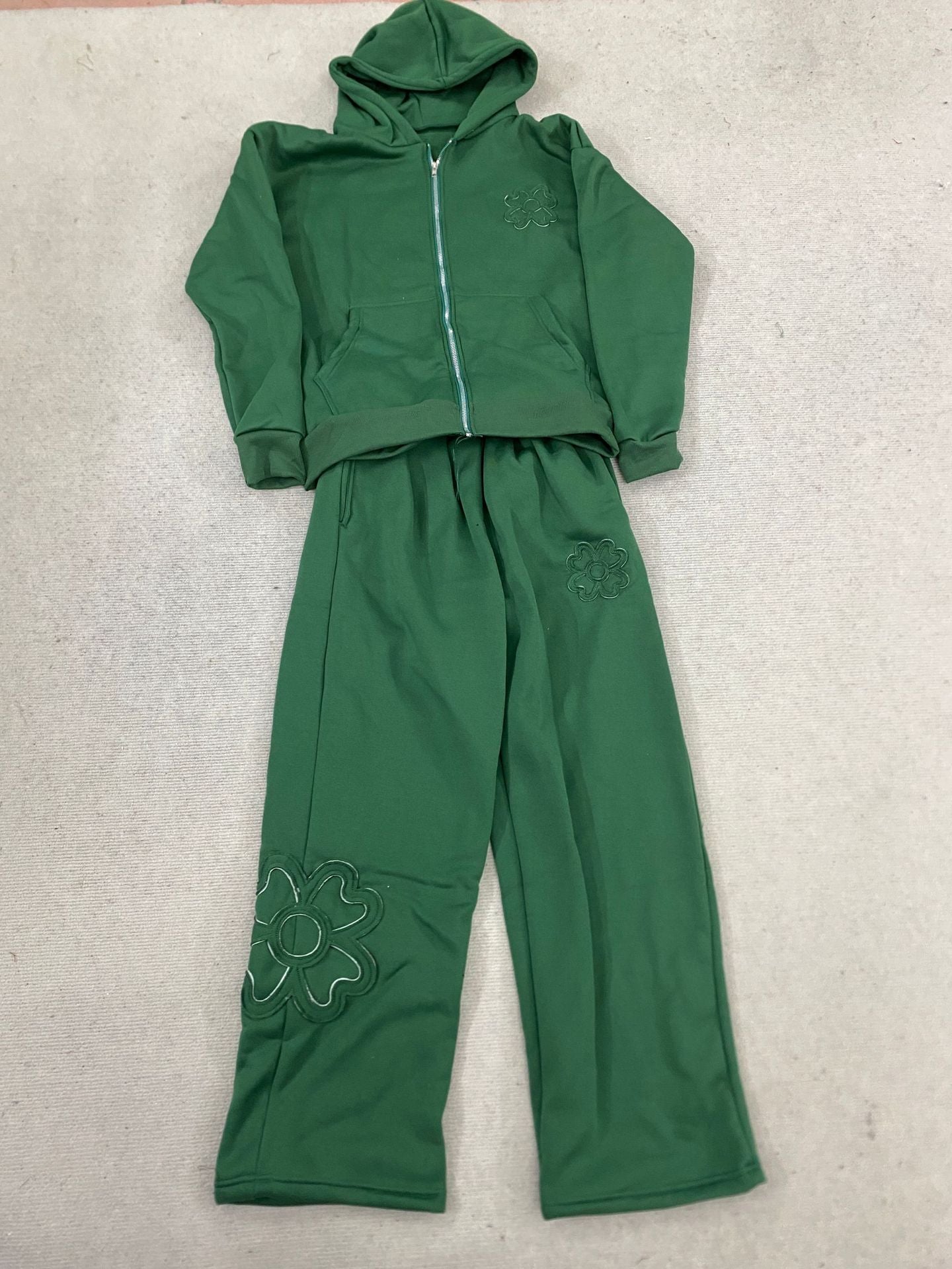 Loose-fit Tailored Hooded Zip-up Sweatshirt Jacket