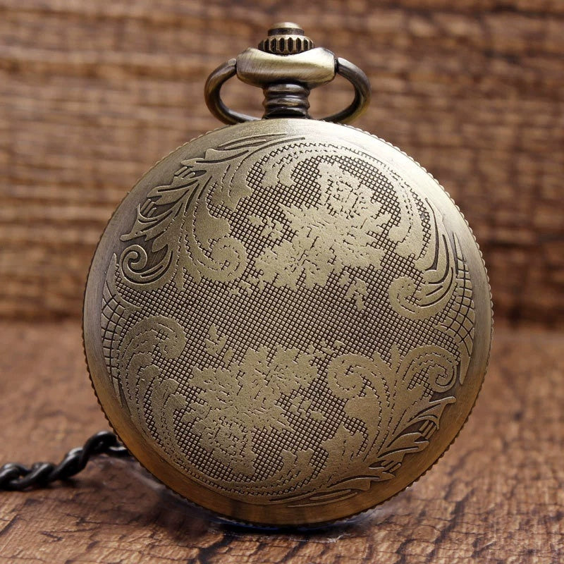 Classical Retro Plus-sized Skull Ceramic Pocket Watch