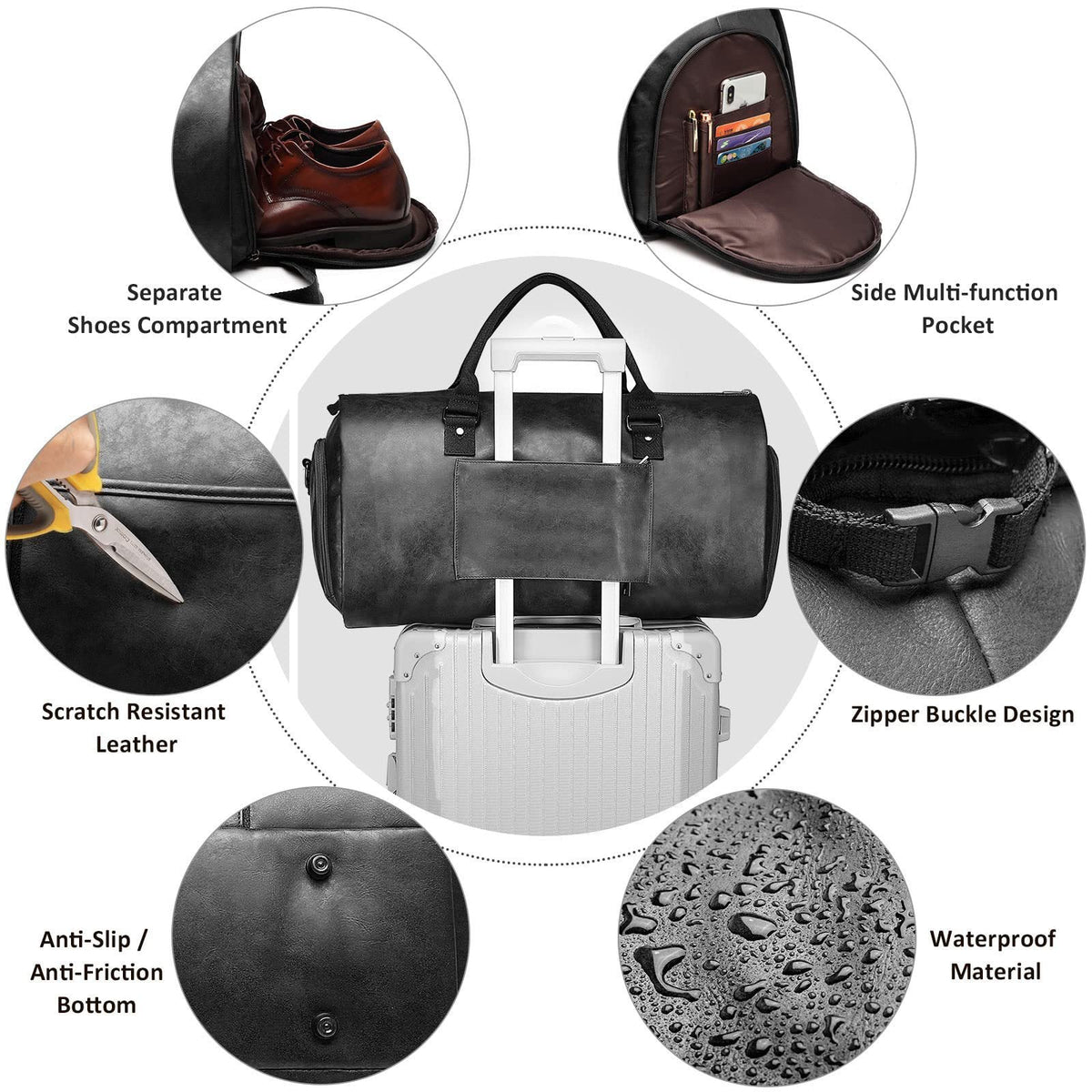 Travel Bag with Shoe Compartment