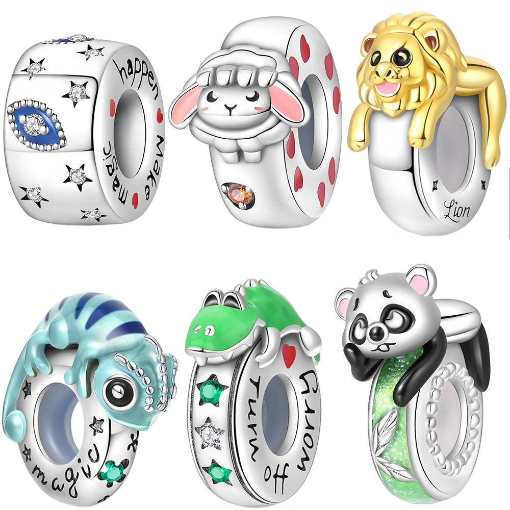 DIY Bracelet Accessories Lion Spacer Beads