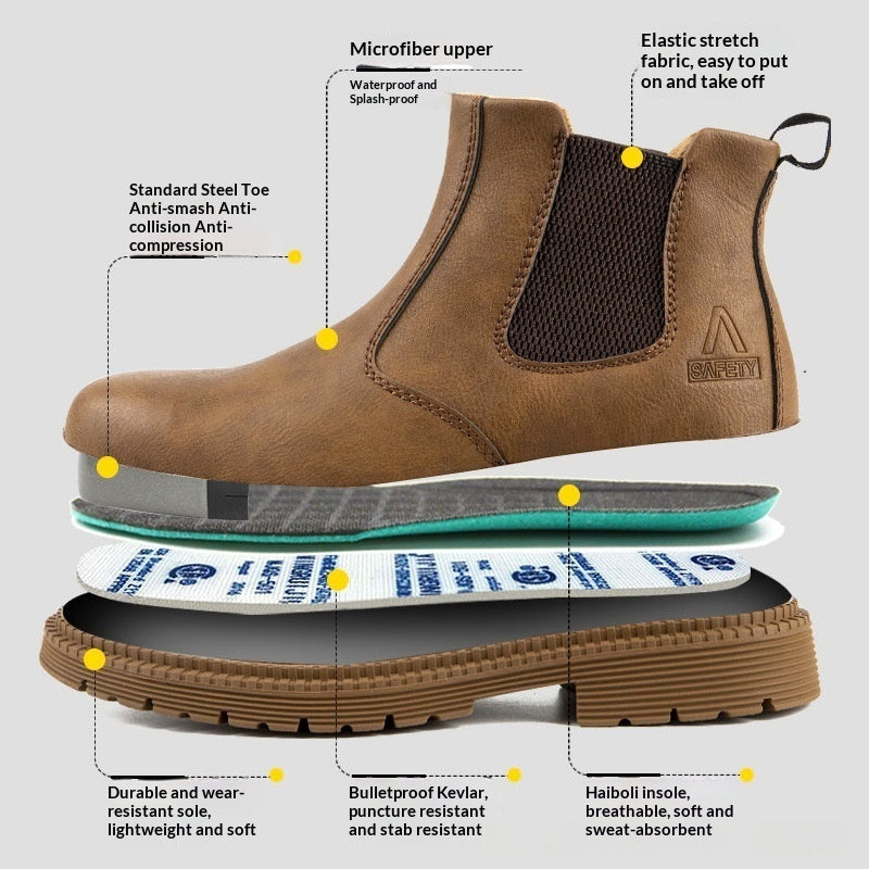 Wear-resistant And Non-slip Work Shoes Men