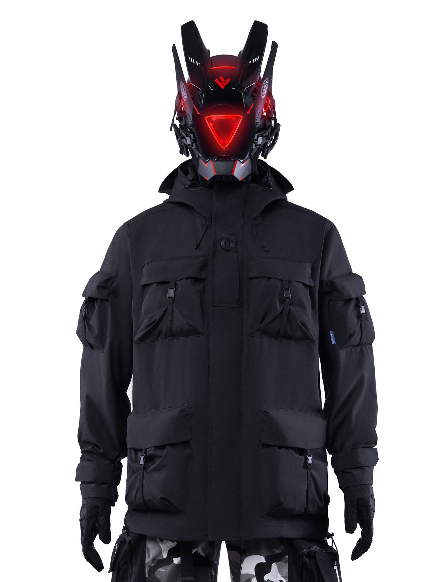 APEJ8 Schwarze taktische Outdoor-Jacke